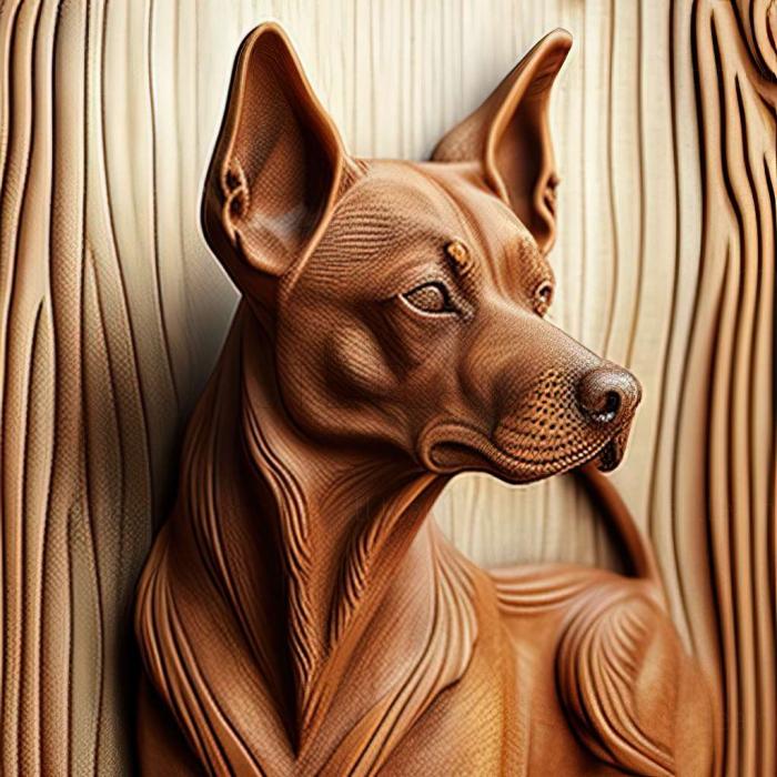 3D model Austrian Pinscher dog (STL)